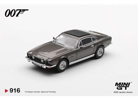 1/64 ASTON MARTIN V8 VANTAGE THE LIVING DAYLIGHTS WEAPONS OFF (RHD) ENGLISH BLISTER PACKAGING - MiniGT - MGT00916-007E