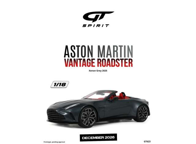 1/18 - Aston Martin Vantage Roadster xenon grey- GT Spirit - GT623