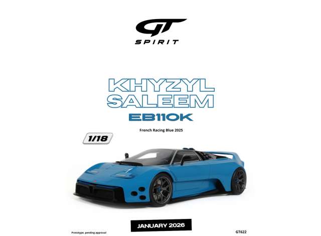 1/18 - Khyzyl Saleem EB110K - French racing blue - GT Spirit - GT622