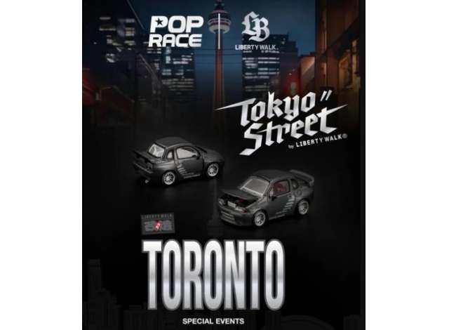 1/64 Pandem Rocket Bunny QR32, metal grey - Exclusive Event Edition Canadian Diecast Expo - Poprace PR640574 - ***coming soon***
