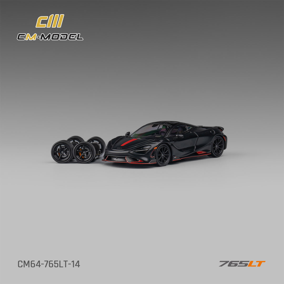 1:64 Mclaren 765LT Matt black 765LT- CM Models - CM64-765LT-14