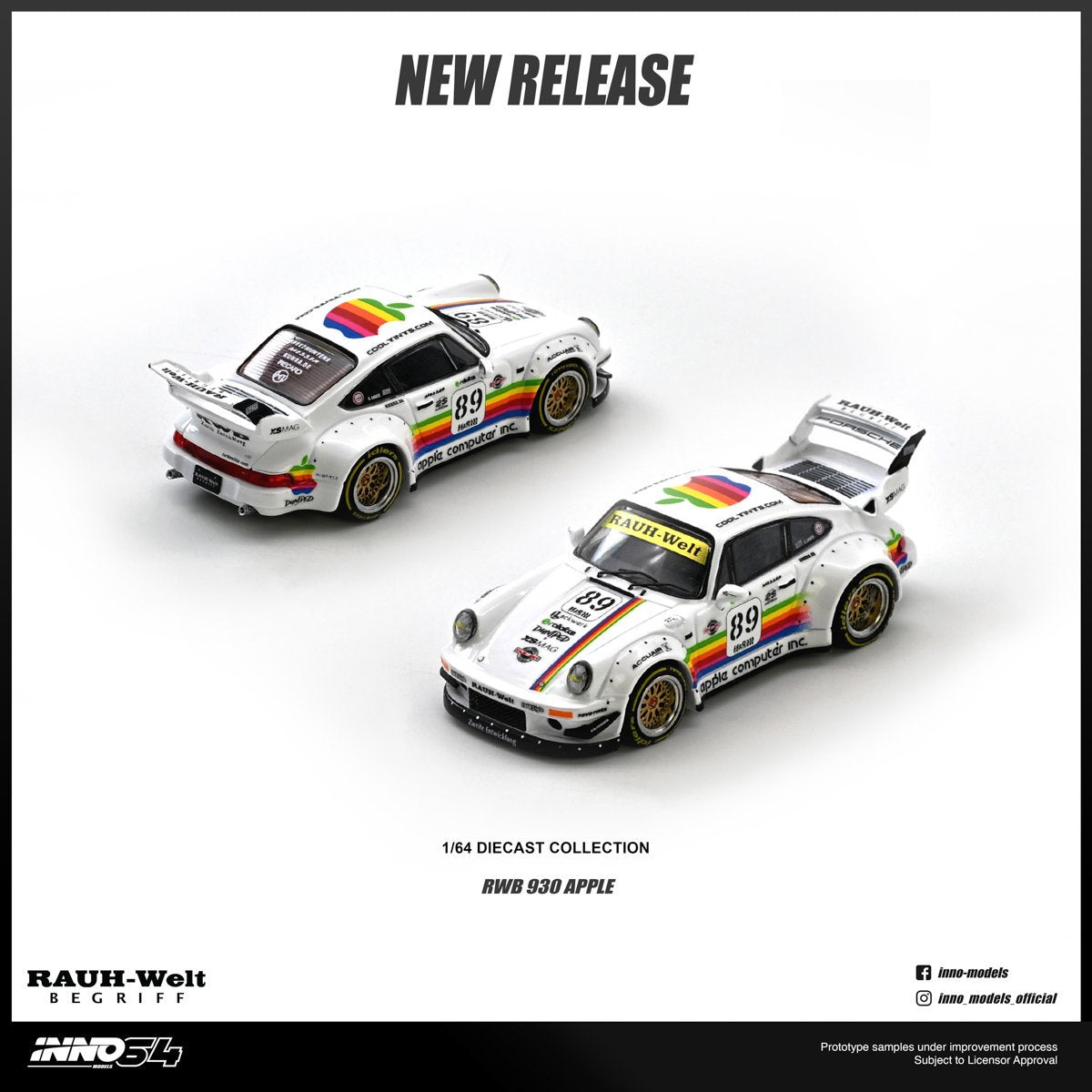 1/64 RWB 930 #89 Apple Livery - Inno64 - IN64-RWB930-APPLE