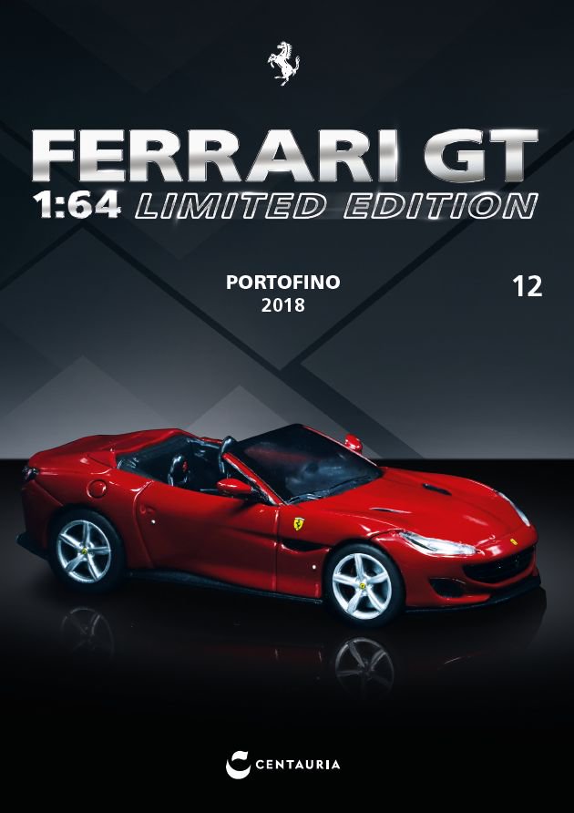1/64 - FERRARI PORTOFINO 2018 with English version book - IXO - IXC.FSD.FE.012-E