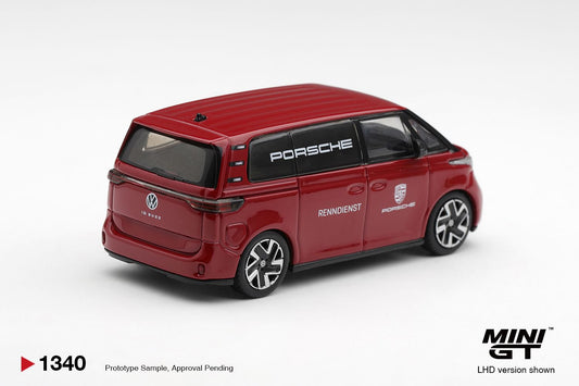 1/64 VOLKSWAGEN ID BUZZ PORSCHE RENNDIENST - Mini GT - MGT01340