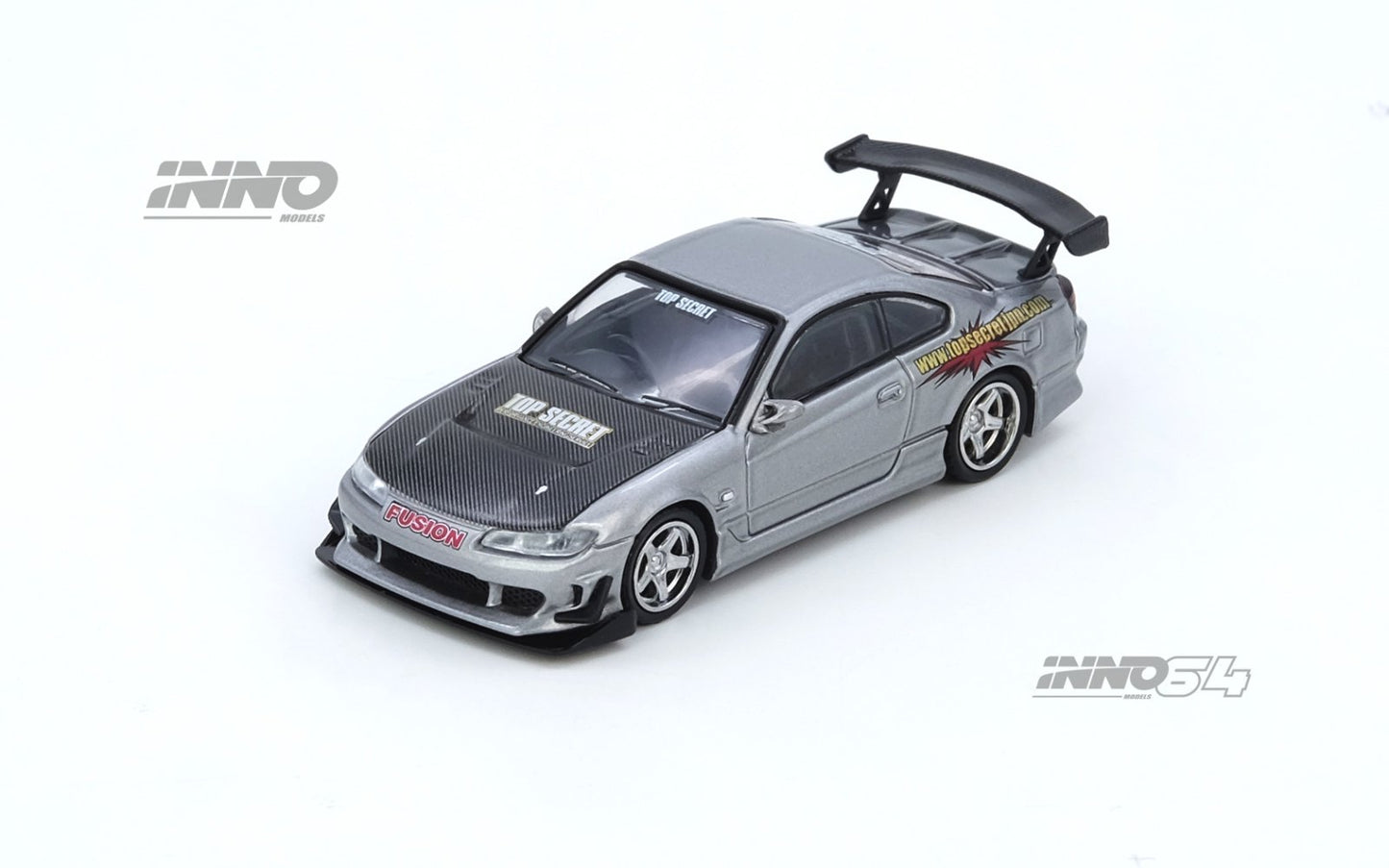 1/64 TOP SECRET SILVIA (S15) Silver - Inno64 - IN64-S15TS-SIL