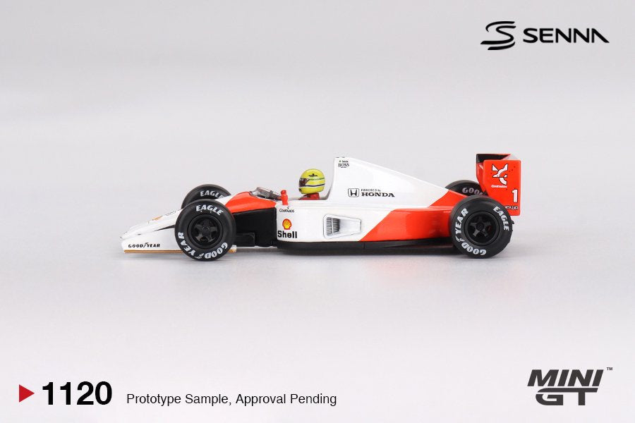 1/64 McLaren MP4/6 #1 Ayrton Senna 1991 Japanese Grand Prix 2nd Place - Mini GT - MGT01120