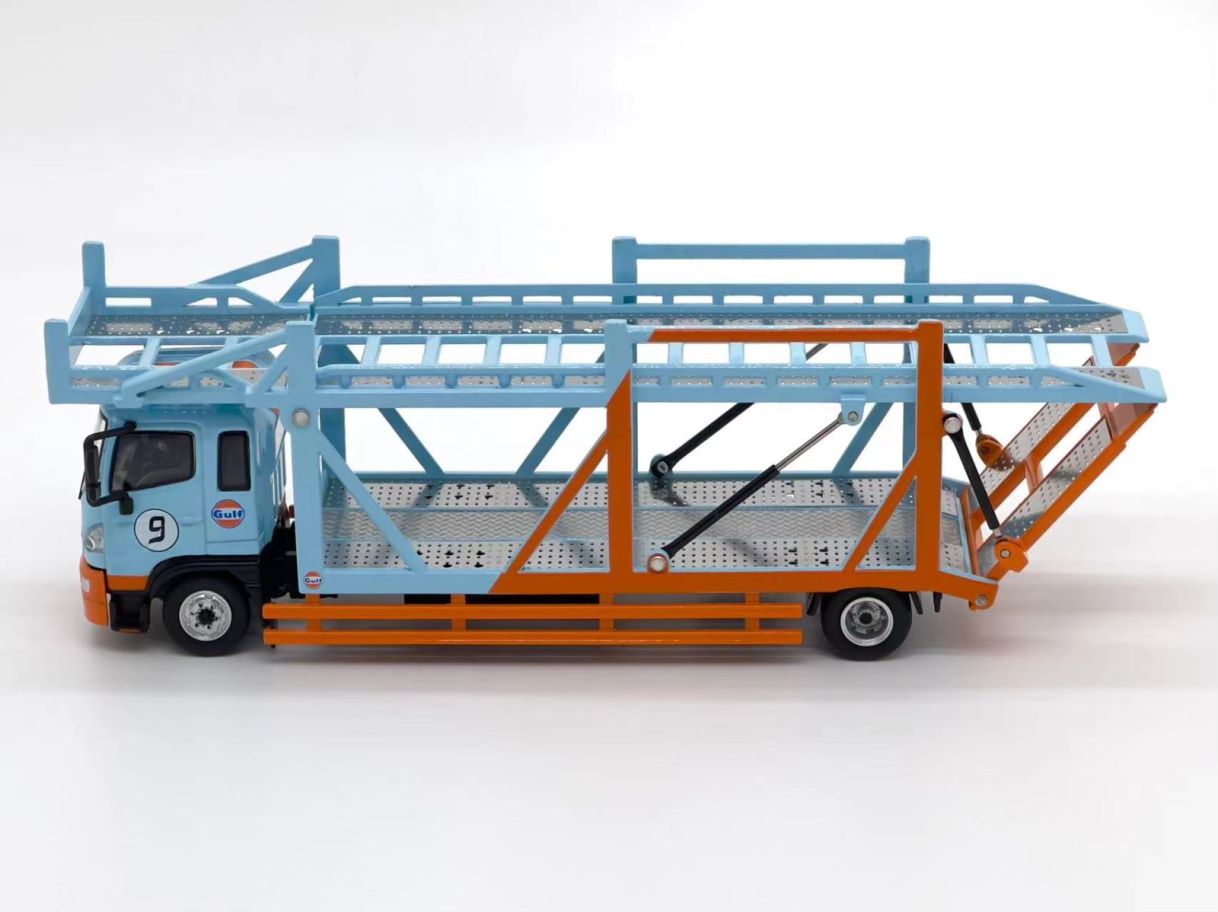 1:64 HINO RANGER 500 DOUBLE DECK BRIDGE TRANSPORT VEHICLE - UNIQUE MODEL