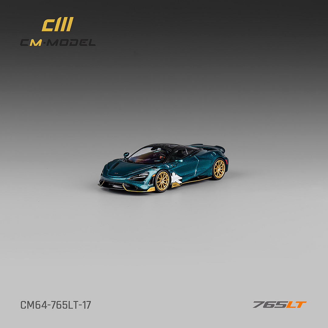 1:64 Mclaren 765LT Metallic black green 765LT - CM64- 765LT-17