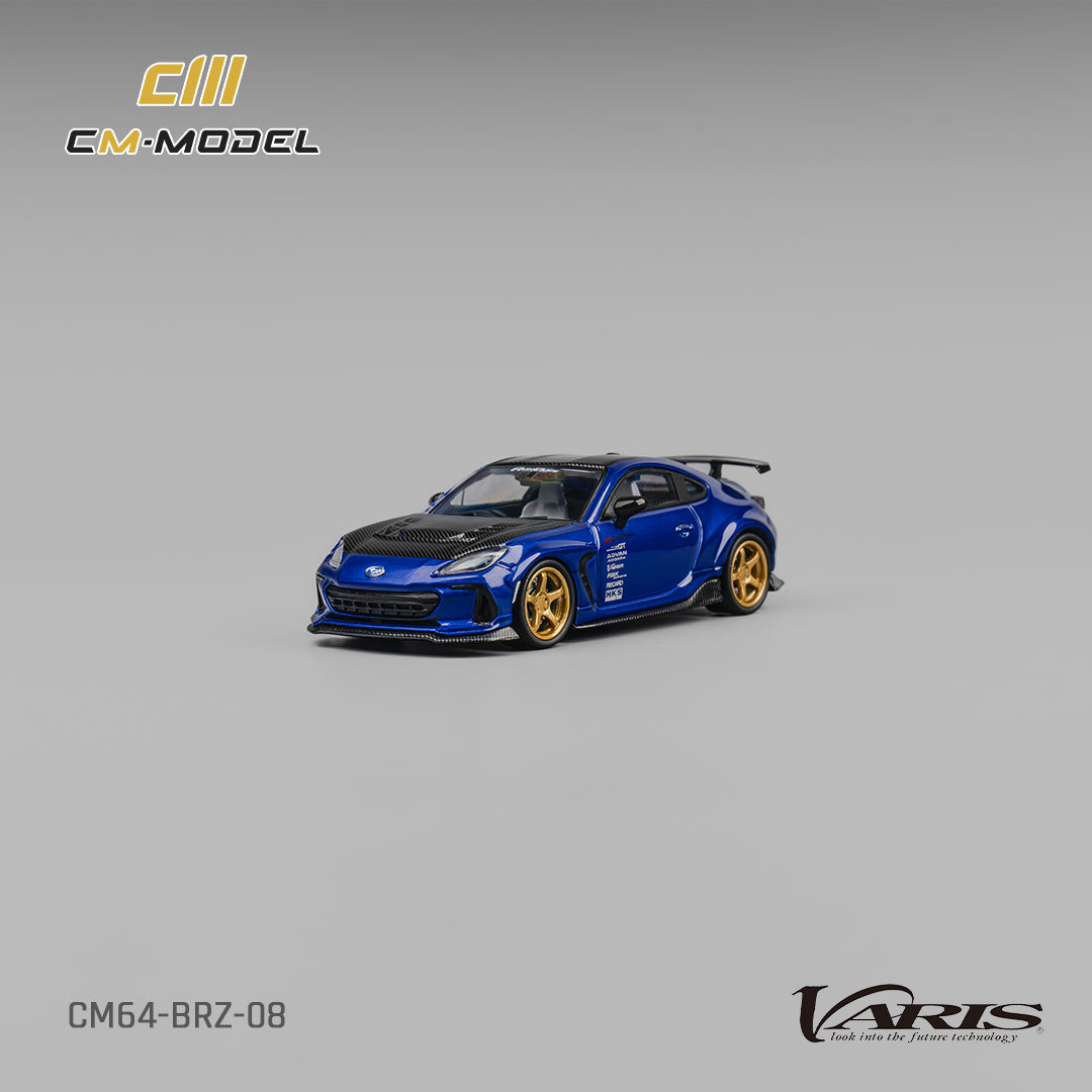 1/64 Subaru BRZ metallic blue carbon fibre bonnet - CM Models - CM64-BRZ-08