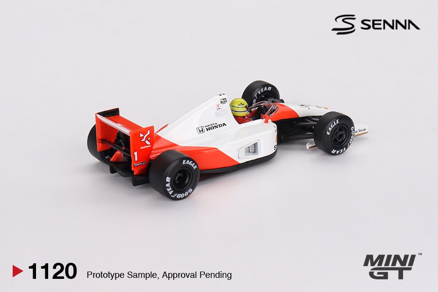 1/64 McLaren MP4/6 #1 Ayrton Senna 1991 Japanese Grand Prix 2nd Place - Mini GT - MGT01120