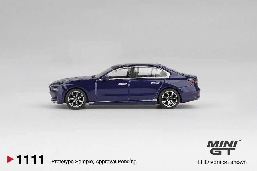 1/64 BMW I7 XDRIVE60 TANZANITE BLUE METALLIC (LHD) - MGT01111