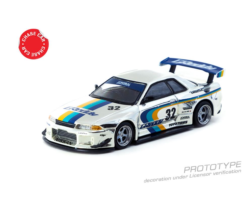 1/64 NISSAN SKYLINE GT-R R32 WIDEBODY JONSIBAL DESIGNWORKS GREDDY LIMITED EDITION - Tarmac x Mijo Exclusives - T64G-061-GDY