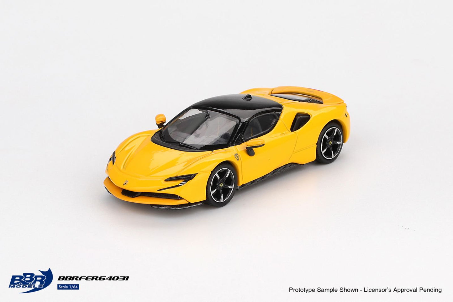 1:64 FERRARI SF90 GIALLO MODENA - BBR Models - BBRFER64031
