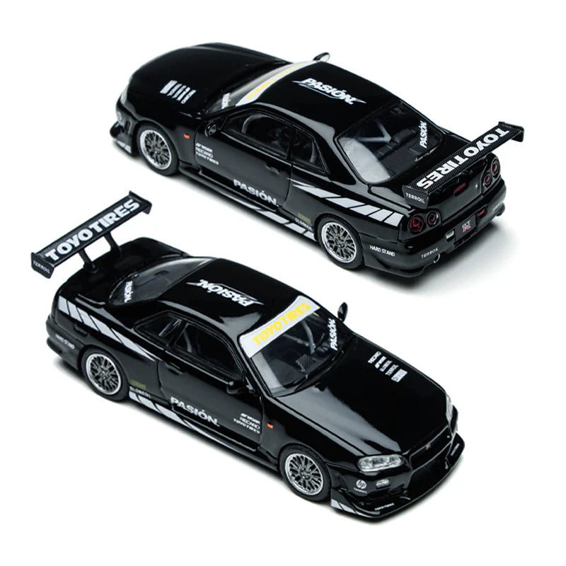 1/64 - Nissan Skyline GTR R34 Black - Time Micro - TM800504