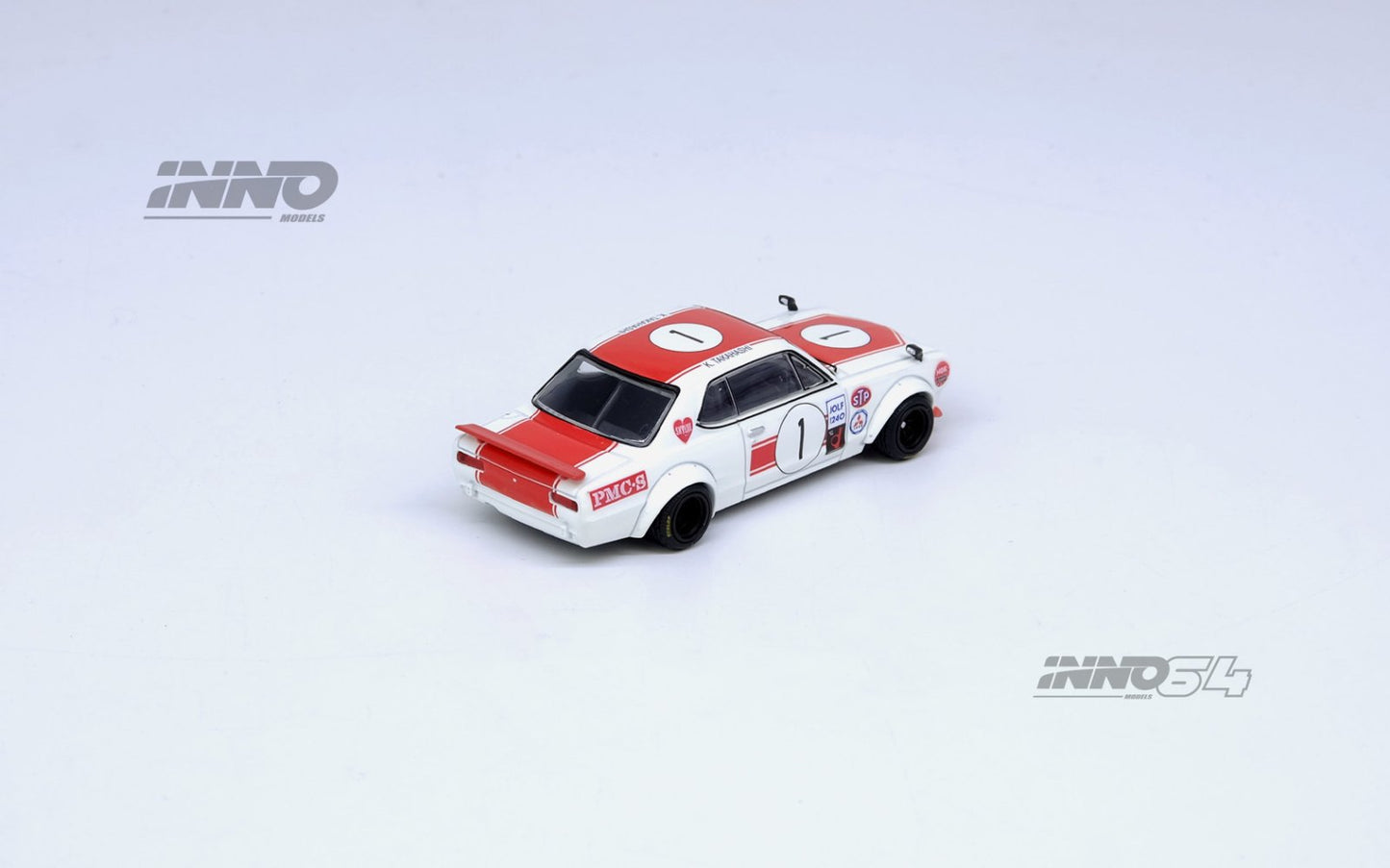 1/64 NISSAN SKYLINE 2000 GT-R KPGC10 #1 Takahashi Kunimitsu Fuji Masters 250Km 1971- Inno64 - IN64-KPGC10-FM1971