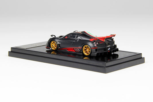 1/64 Pagani Imola (Matte Black carbon with Italian flag) - LCD Models - LCD64041-MBCI