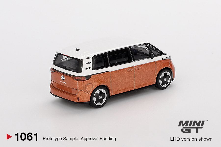 1/64 VOLKSWAGEN ID.BUZZ CANDY WHITE/ENERGETIC ORANGE (RHD) - MGT01061-R