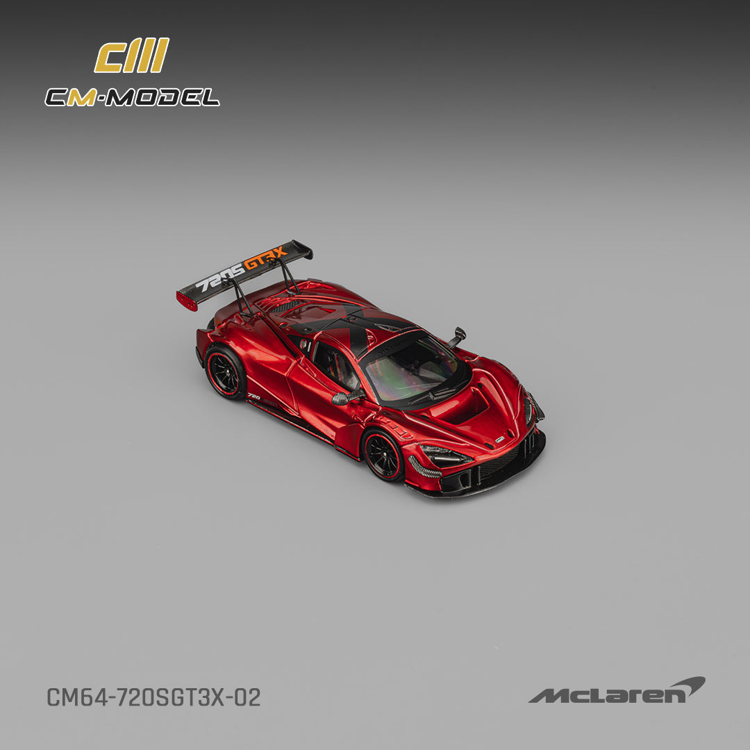 1/64 Mclaren 720SGT3X Metallic red - CM Models - CM64-720SGT3X-02