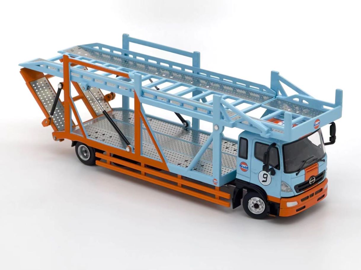1:64 HINO RANGER 500 DOUBLE DECK BRIDGE TRANSPORT VEHICLE - UNIQUE MODEL