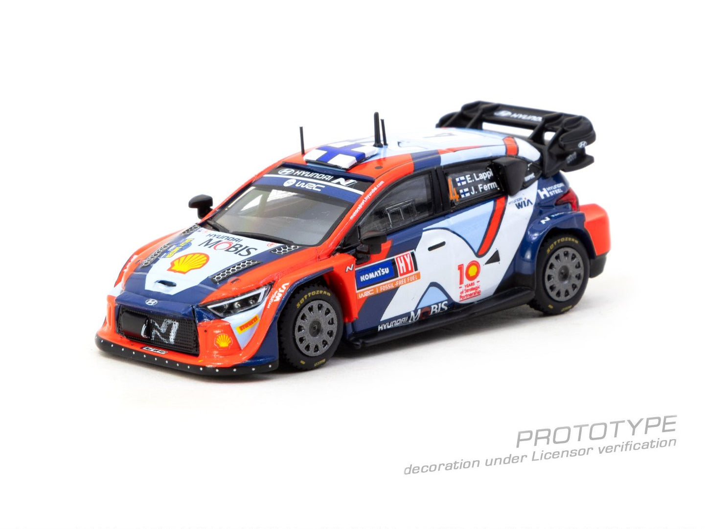 1/64 Hyundai i20 N Rally1 Hybrid Rally Sweden 2024 Winner Esapekka Lappi / Janne Ferm - Tarmac Models - T64-089-24RS04