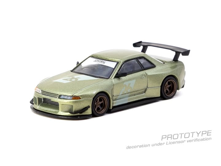 1/64 Nissan Skyline (R32) Widebody, Millennium Jade Japan exclusive - Tarmac Models - T64G-061-MJ