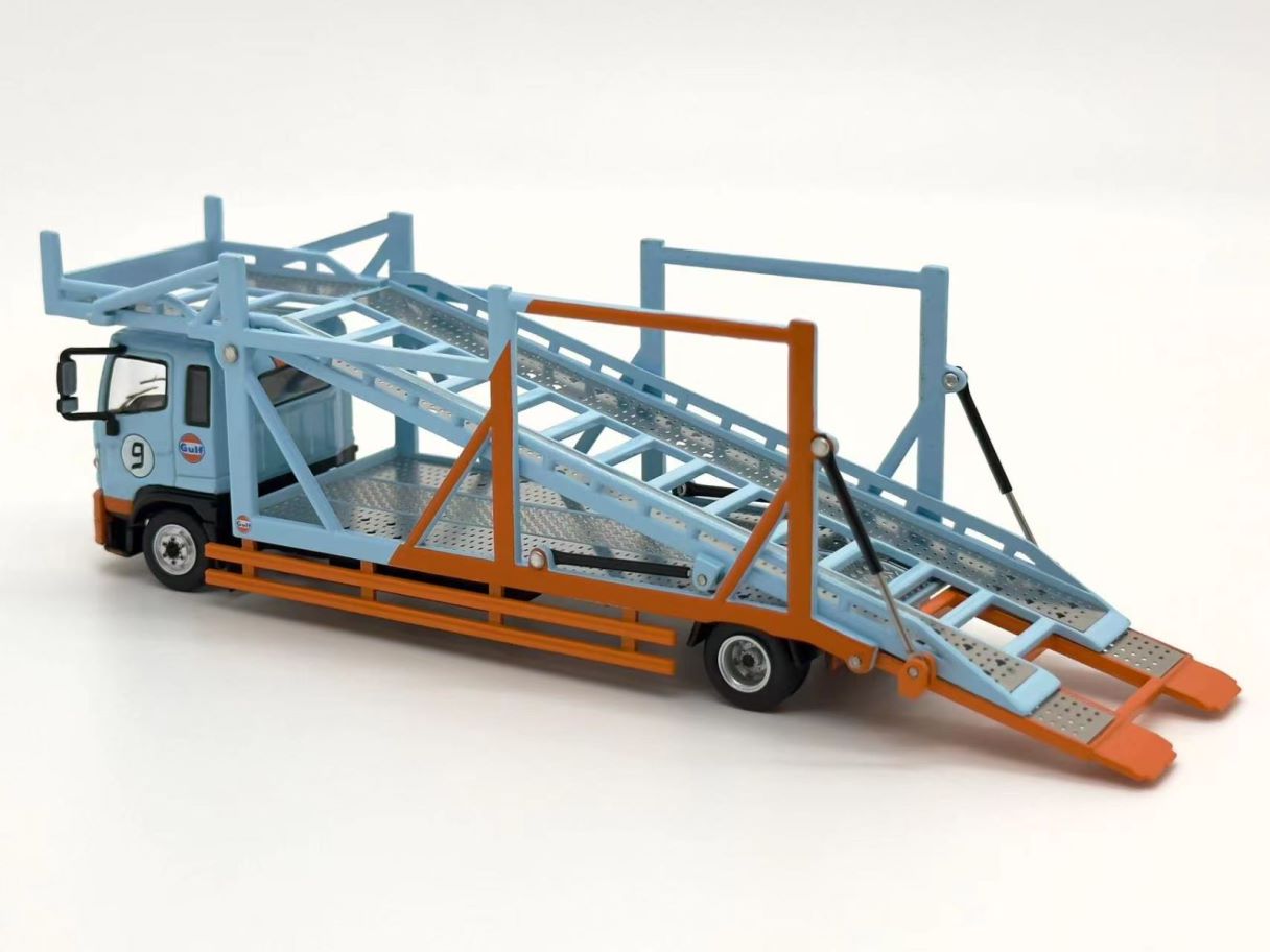 1:64 HINO RANGER 500 DOUBLE DECK BRIDGE TRANSPORT VEHICLE - UNIQUE MODEL