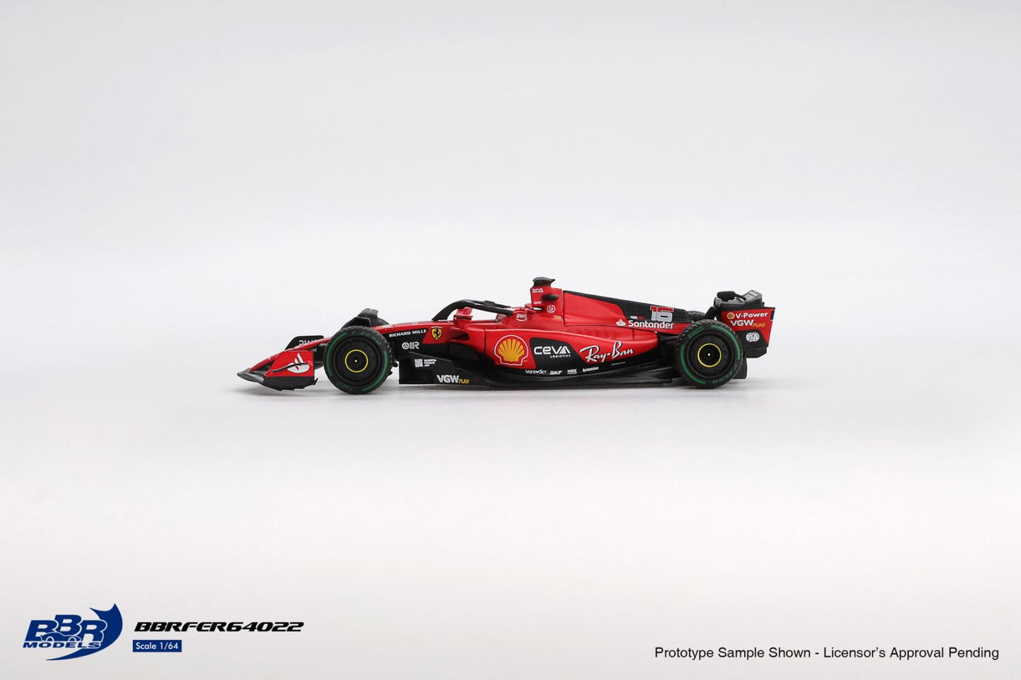 1:64 FERRARI SF23 NO.16 C.LECLERC 2023 MONACO GP - BBR Models - BBRFER64022