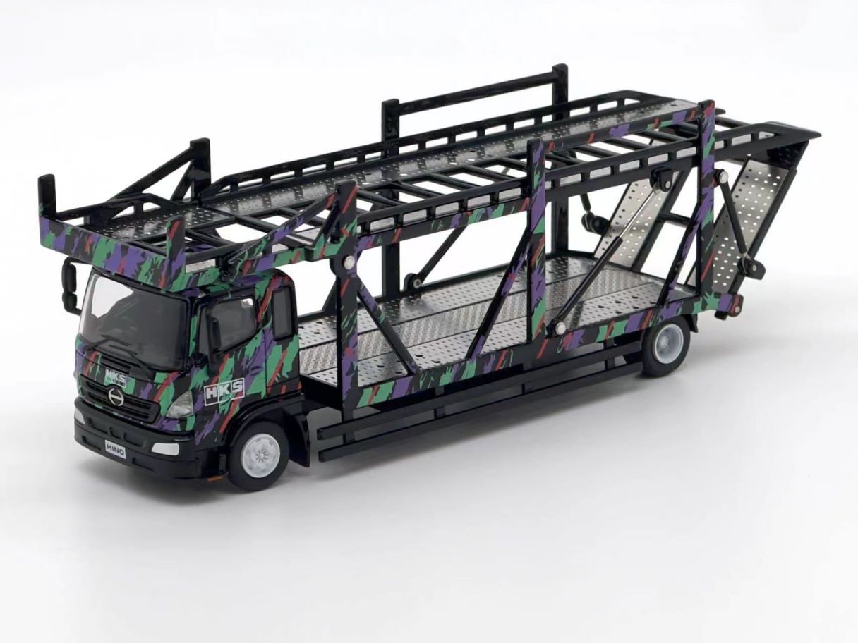 1:64 HINO RANGER 500 DOUBLE DECK BRIDGE TRANSPORT VEHICLE - UNIQUE MODEL