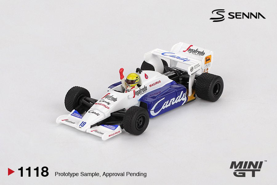 1/64 Toleman TG184 #19 Ayrton Senna 1984 Monaco Grand Prix 2nd Place - Mini GT - MGT01118