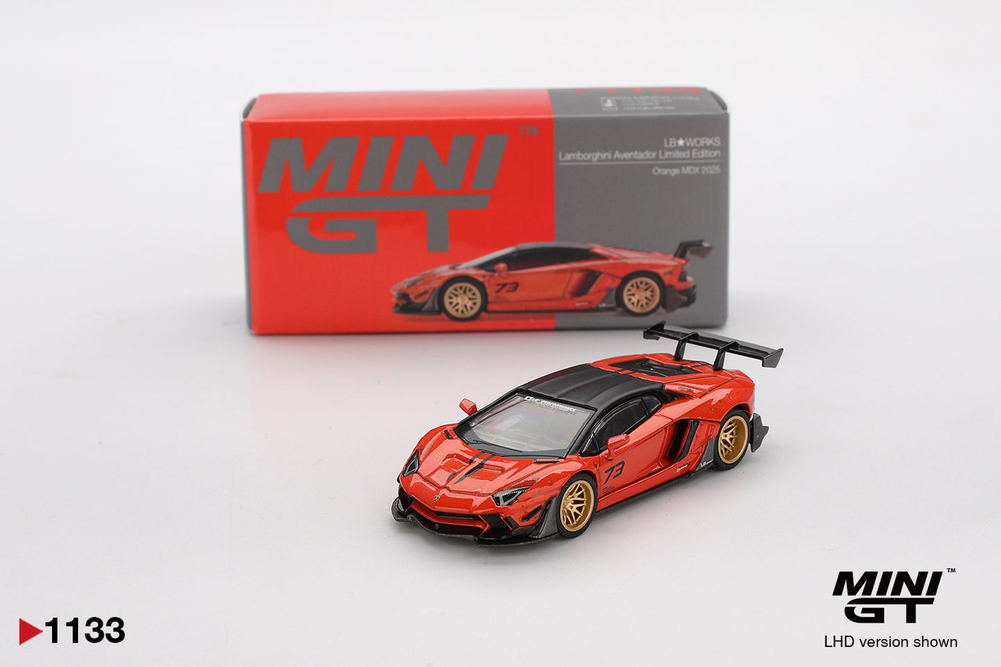1/64 LB WORKS LAMBORGHINI AVENTADOR LIMITED EDITION ORANGE MDX 2025 - MGT01133