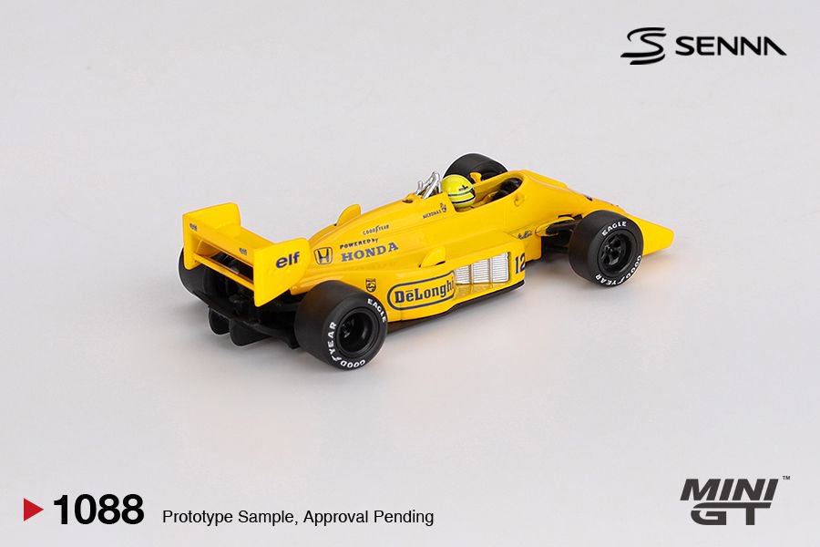 1/64 Lotus 99T #12 Ayrton Senna 1987 Monaco Grand Prix Winner - Mini GT - MGT01088