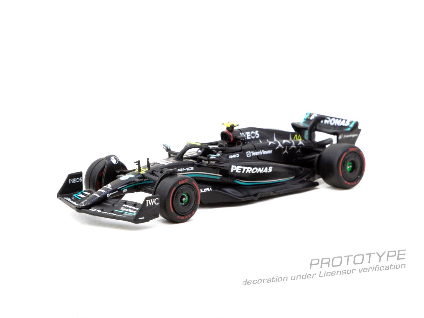1:64 Mercedes-AMG F1 W14 E Performance Hungarian Grand Prix 2023 Pole Position Lewis Hamilton - T64G-F064-LH1