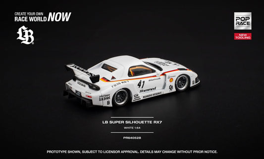 1/64 Mazda LB Super Silouette RX7 FD3S White - Poprace - PR640528