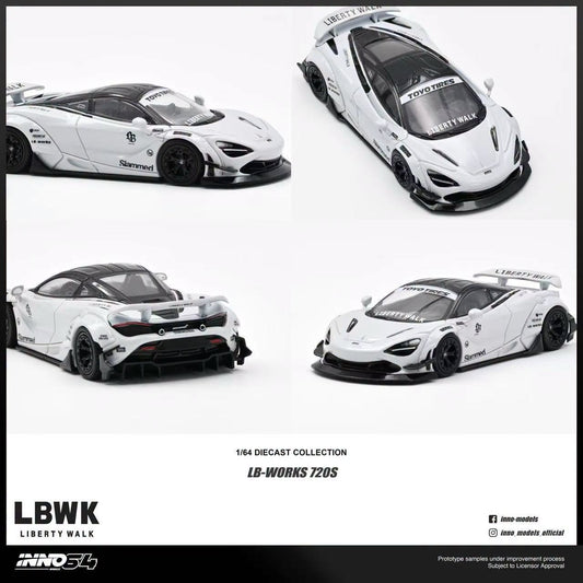 1/64 Liberty Walk 720S, white - Inno64 - in64-LBWK720S-01