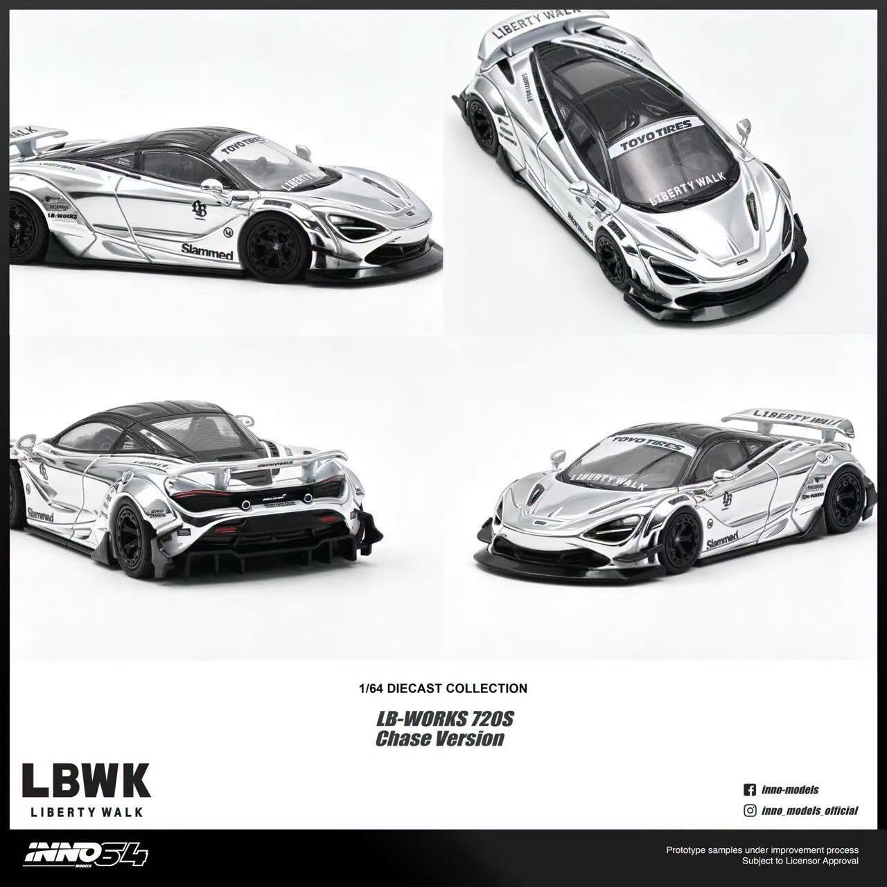 1/64 Liberty Walk 720S, white - Inno64 - in64-LBWK720S-01