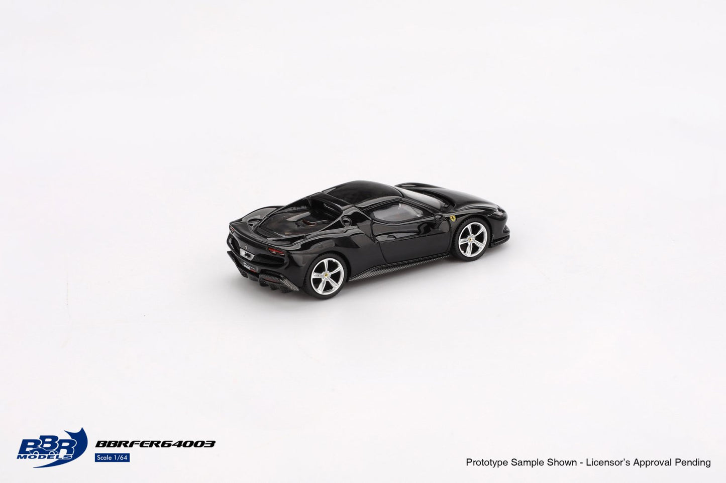 1:64 FERRARI 296 GTB NERO DAYTONA - BBR Models - BBRFER64003