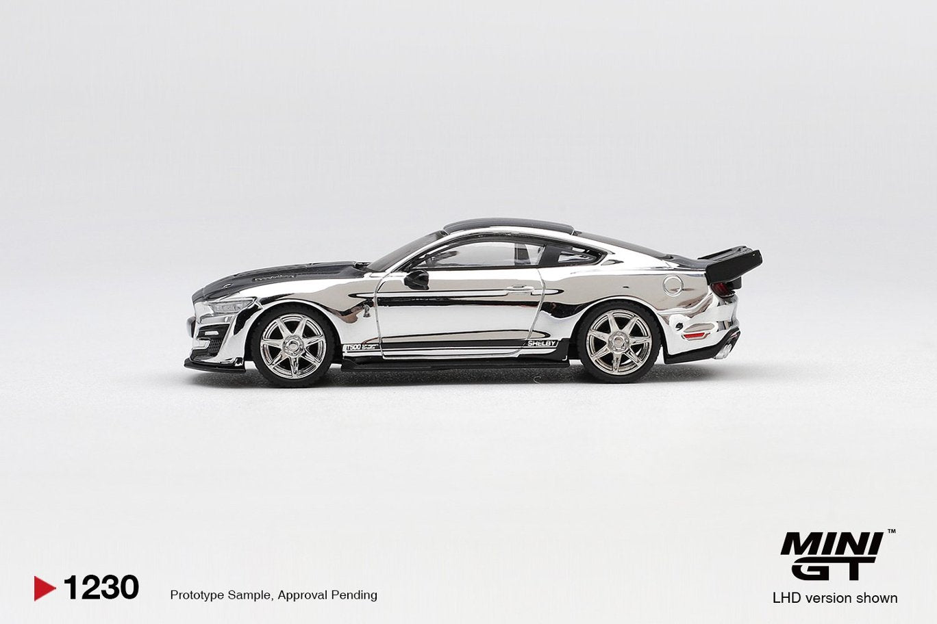 1/64 Shelby GT500 Dragon Snake Concept Chrome Silver - Mini GT - MGT01230