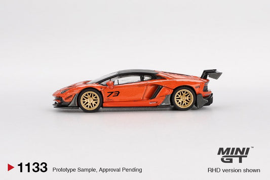 1/64 LB WORKS LAMBORGHINI AVENTADOR LIMITED EDITION ORANGE MDX 2025 - MGT01133