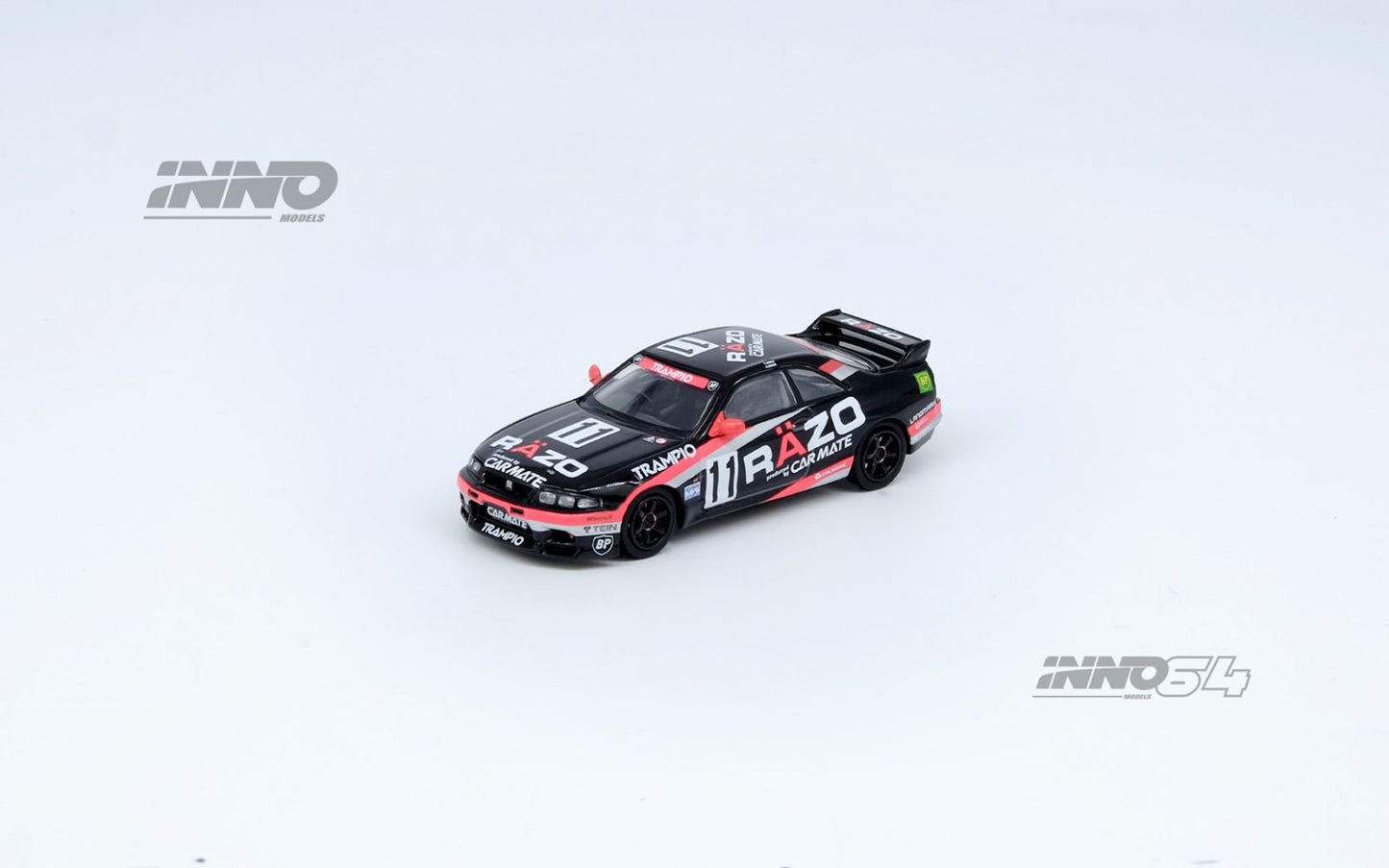 1/64 NISSAN SKYLINE GT-R R33 #11 "RAZO TRAMPIO" N1 Super Endurance Series - SENDAN HIGHLAND 1995 Winner - Inno64 - IN64-R33R-RAZO