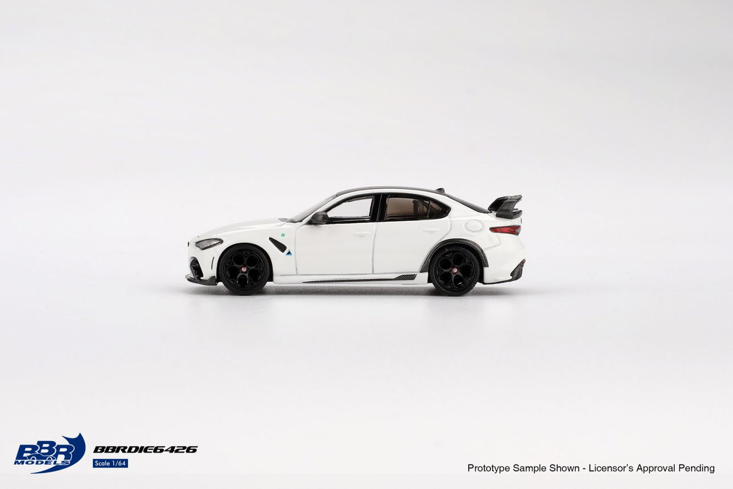 1:64 ALFA ROMEO GIULIA GTAM WHITE - BBR Models - BBRDIE6426