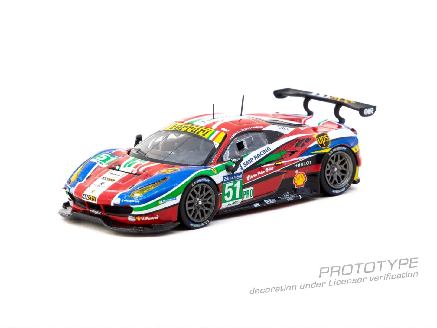 1/64 Ferrari 488 GTE 24h of Le Mans 2016 G. Bruni / J. Calado / A. Pier Guidi - Tarmac Models - T64-071-16WEC51