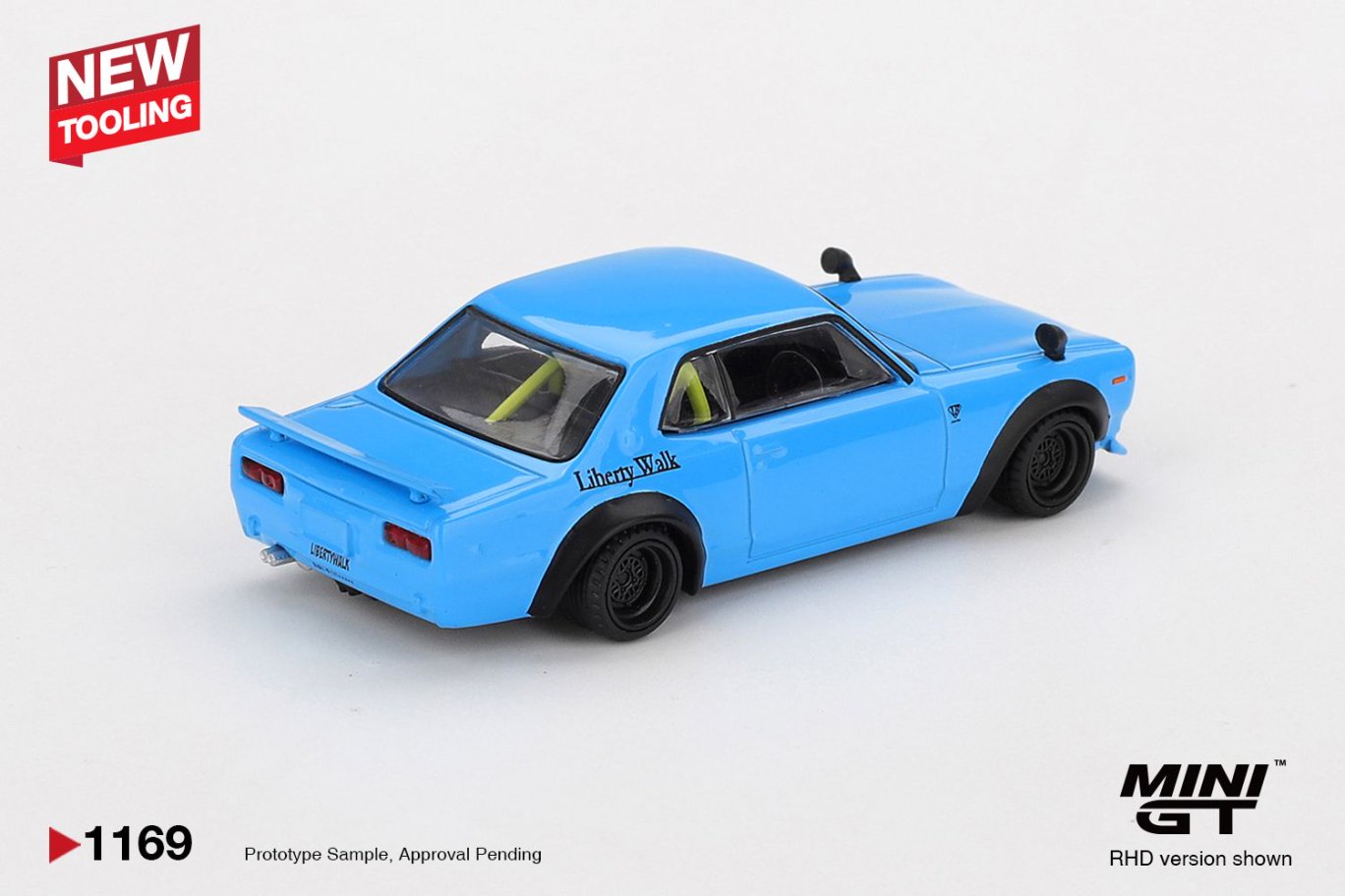 1/64 NISSAN LB WORKS HAKOSUKA BABY BLUE - MiniGT - MGT01169