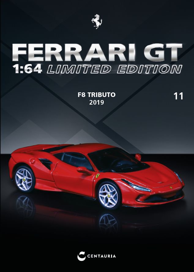 1/64 - FERRARI F8 TRIBUTO 2019 with English version book - IXO