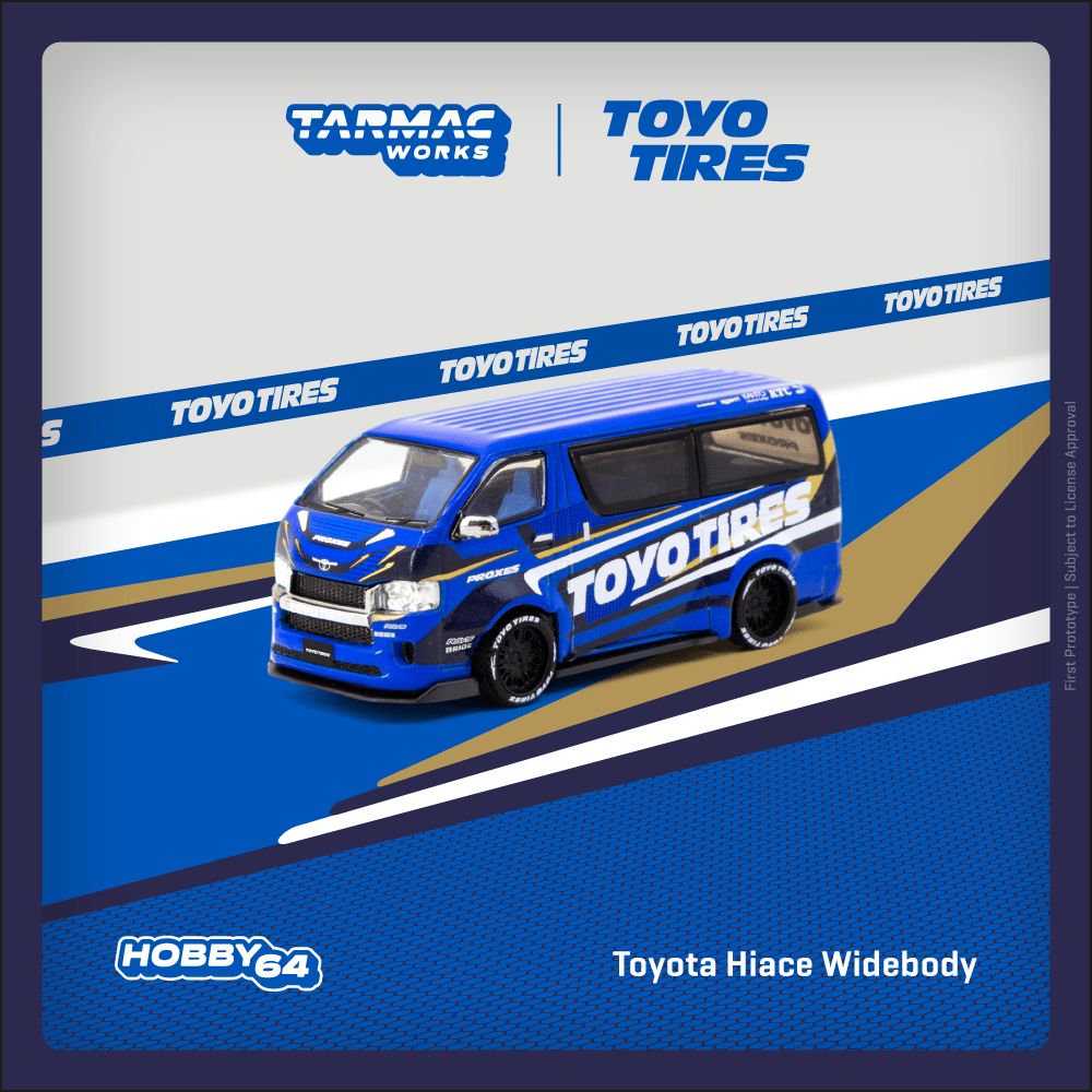 1:64 Toyota Hiace Widebody Toyo Tires - T64-038-TOYO