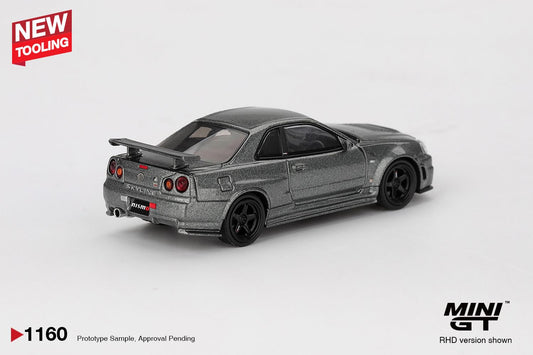1/64 NISSAN SKYLINE GT-R DARK METAL GREY (NISMO BNR34 CRS VERSION) - MiniGT - MGT01160