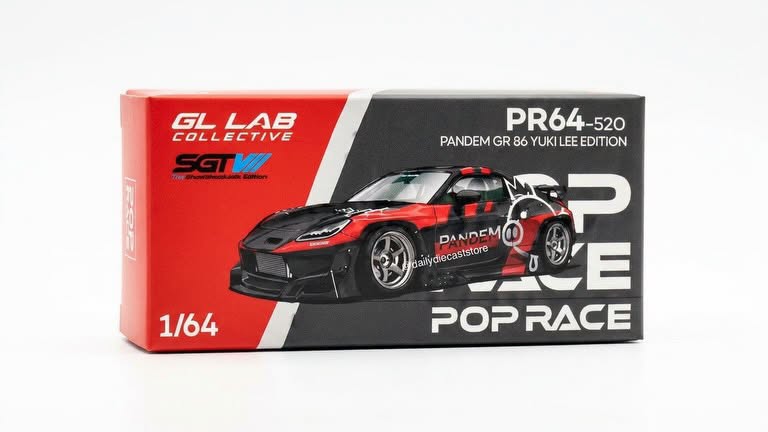1/64 POP RACE x SGTW Pandem GR86 Yukii Lee Edition | GL LAB 10th Anniversary - Poprace - PR640520 *** Pre order ***