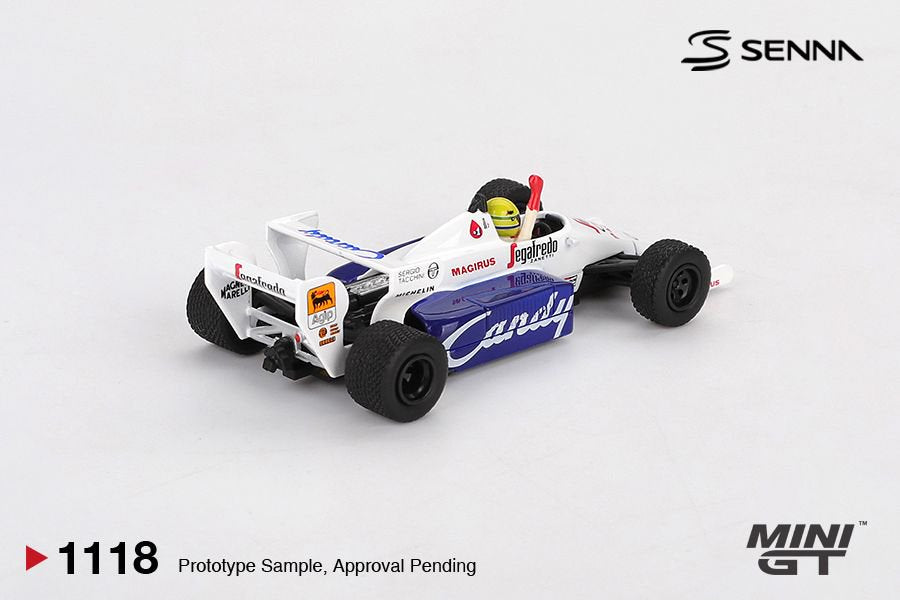 1/64 Toleman TG184 #19 Ayrton Senna 1984 Monaco Grand Prix 2nd Place - Mini GT - MGT01118