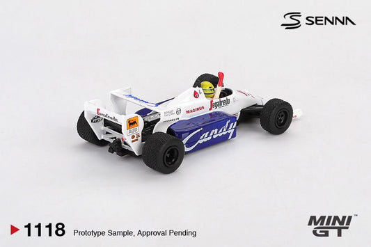1/64 Toleman TG184 #19 Ayrton Senna 1984 Monaco Grand Prix 2nd Place - Mini GT - MGT01118