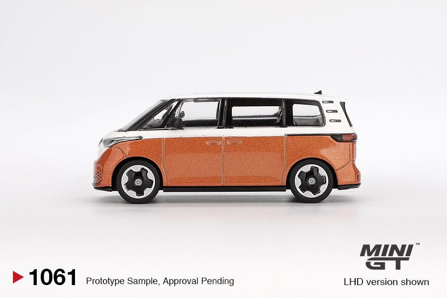 1/64 VOLKSWAGEN ID.BUZZ CANDY WHITE/ENERGETIC ORANGE (RHD) - MGT01061-R