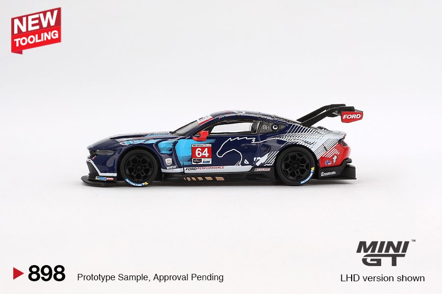 1/64 FORD MUSTANG GT3 NO.64 FORD MULTIMATIC MOTORSPORTS 2024 IMSA DAYTONA 24 HRS (LHD) - MGT00898-L